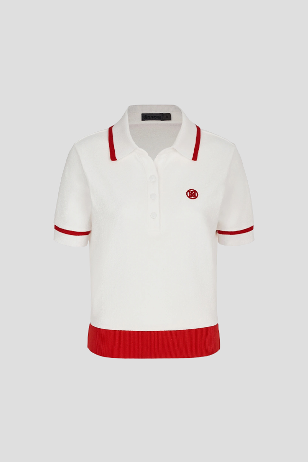 26SUMMER OPEN POLO TSHIRT WOMEN-WHITE