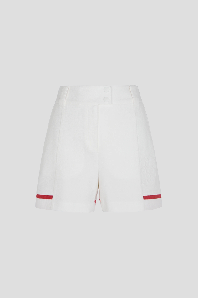 26SUMMER BANDED SHORT WOMEN-WHITE
