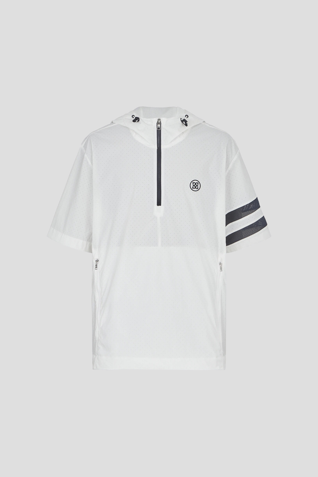 26SHORT SLEEVE HOODED ANORAK MEN-WHITE