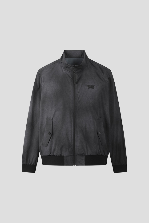 26MEN GRADATION PATTERN JACKET-BLACK