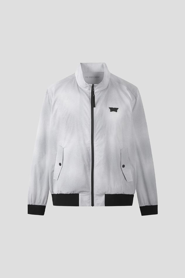 26MEN GRADATION PATTERN JACKET-GRAY