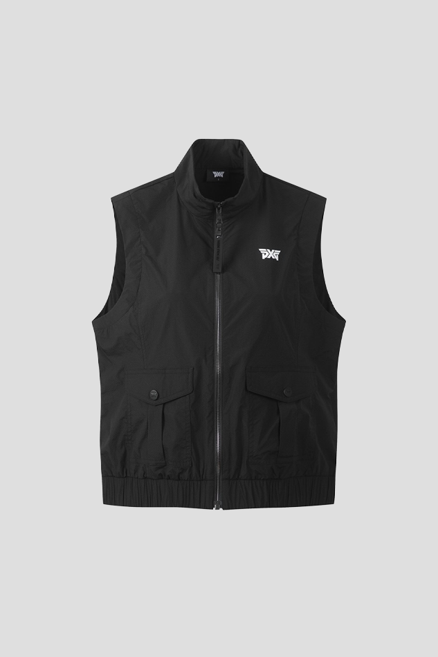 26WOMEN WOVEN VEST-BLACK