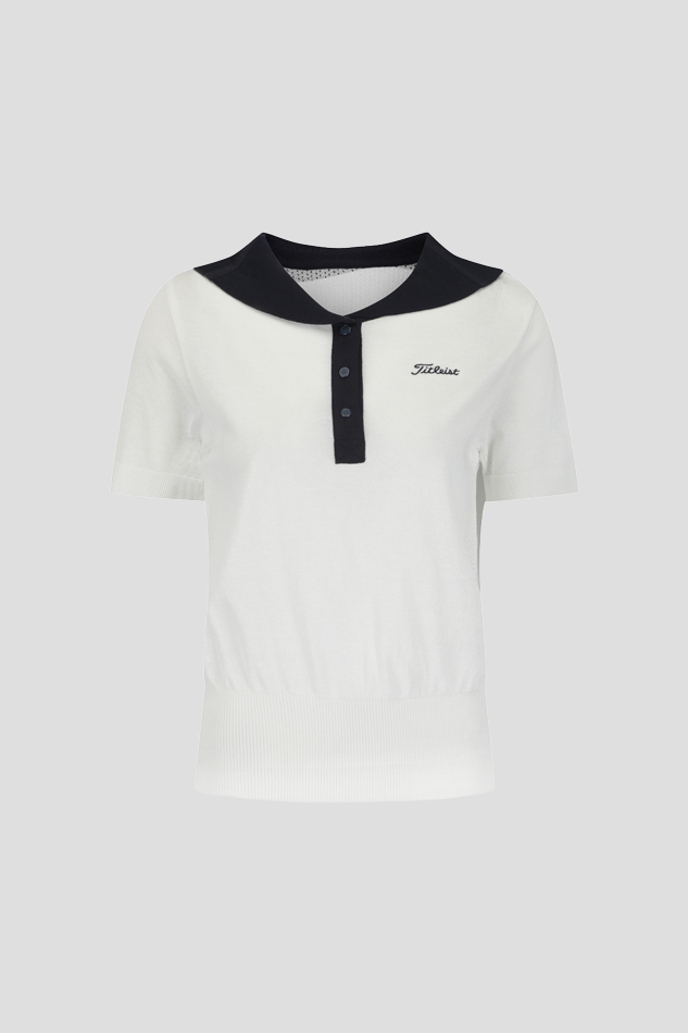 26SPOT SAILOR COLLAR KNIT-WHITE