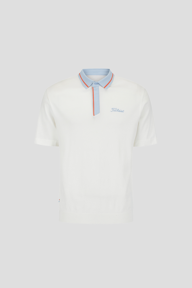 26SPOT POLO SWEATER-IVORY