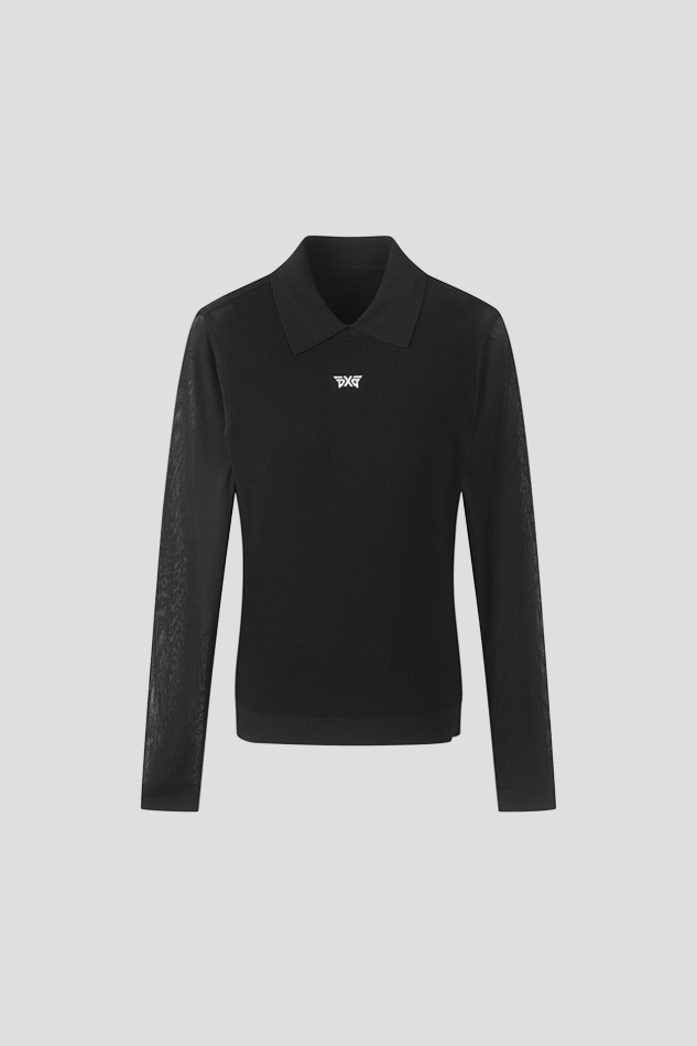26WOMEN COOL SLEEVE HIGH NECK SWEATER-BLACK
