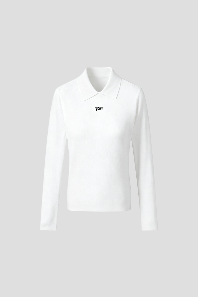 26WOMEN COOL SLEEVE HIGH NECK SWEATER-WHITE