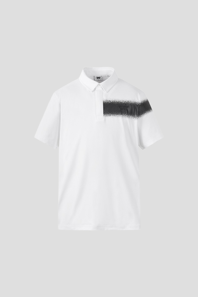 26MEN COLOR POINT COLLAR SHORT SLEEVE-WHITE