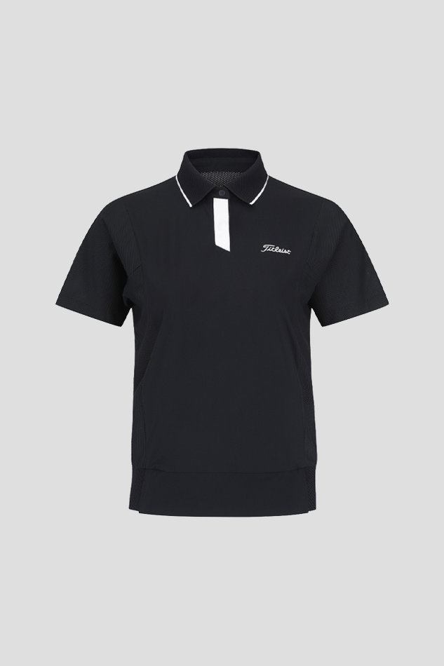 26MESH SS POLO SHIRTS W-NAVY