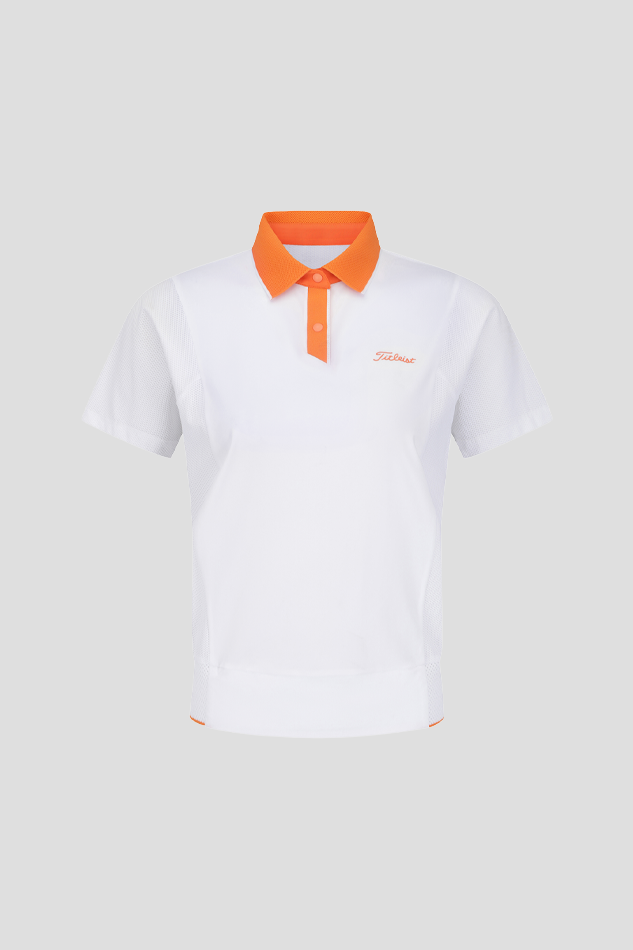 26MESH SS POLO SHIRTS W-WHITE