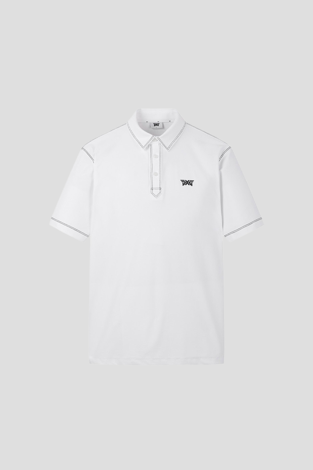 26MEN STITCH POINT COLLAR SHORT SLEEVE-WHITE