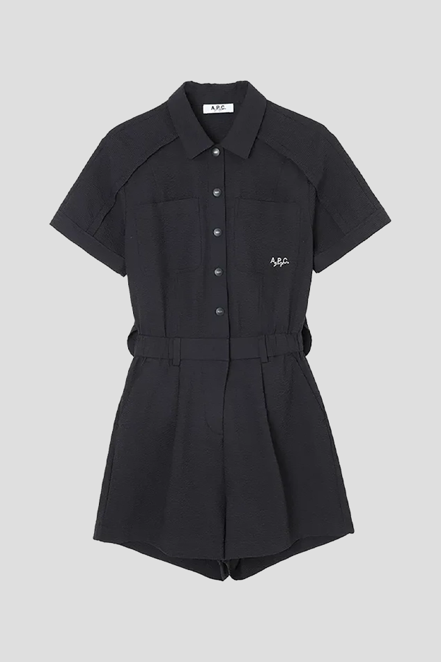 26SUMMER SHORT SLEEVE GOLF JUMPSUIT-BLACK