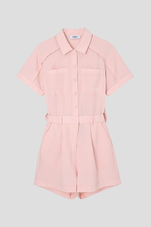 26SUMMER SHORT SLEEVE GOLF JUMPSUIT-PINK
