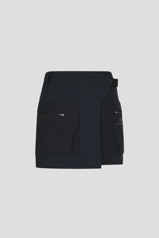 26S WOMEN AIR CIRCUIT CARGO SKIRT-BLACK