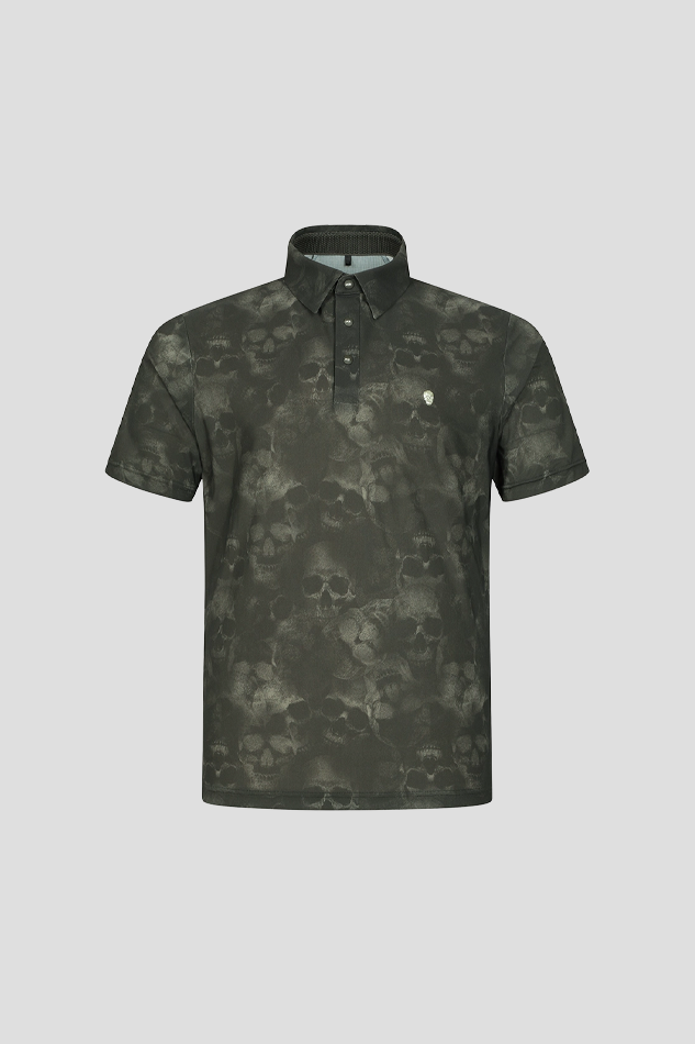 26S MEN NANOGRAM ALEX PATTERN ACCORDIO TSHIRT-BROWN