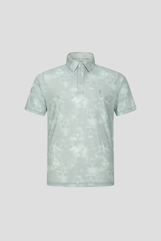 26S MEN NANOGRAM ALEX PATTERN ACCORDIO TSHIRT-LIGHTGRAY