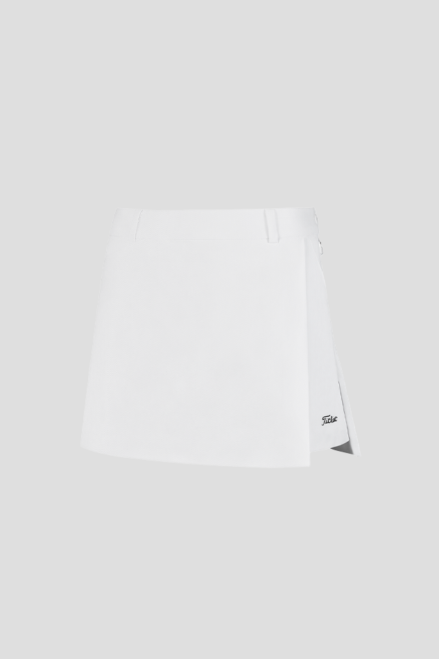 26S A LINE WRAP SHORTS-WHITE
