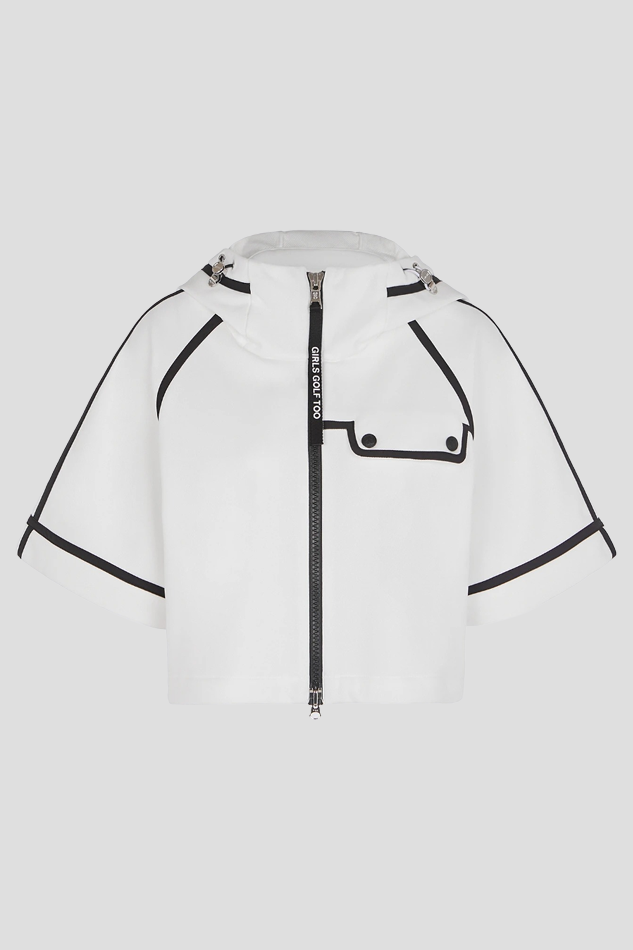 26HALF SLEEVE JERSEY JACKET WOMEN-WHITE