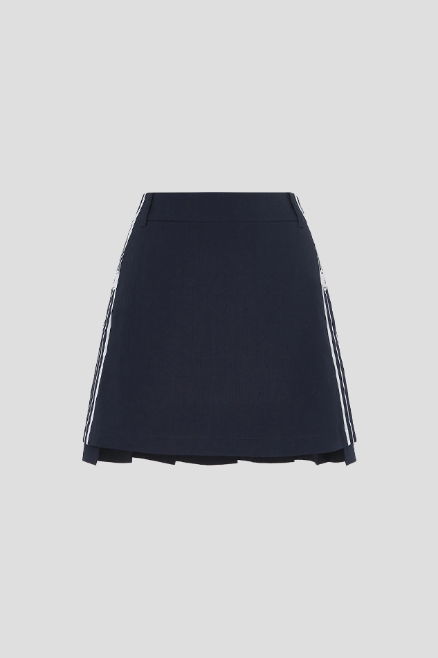 26SEERSUCKER SKORT WOMEN-NAVY