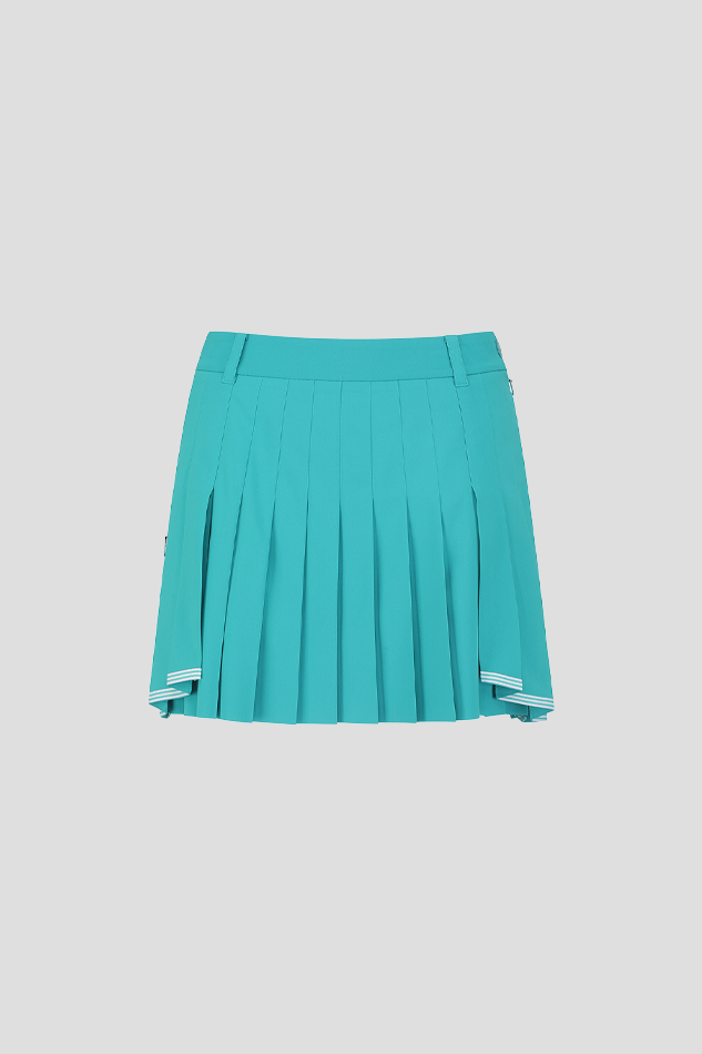 26WOMEN SIDE LAYERED PLEATED CULOTTE SKIRT-MINT