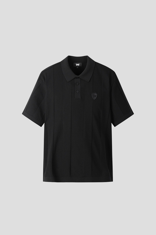 26MEN SHORT SLEEVED SWEATER-BLACK