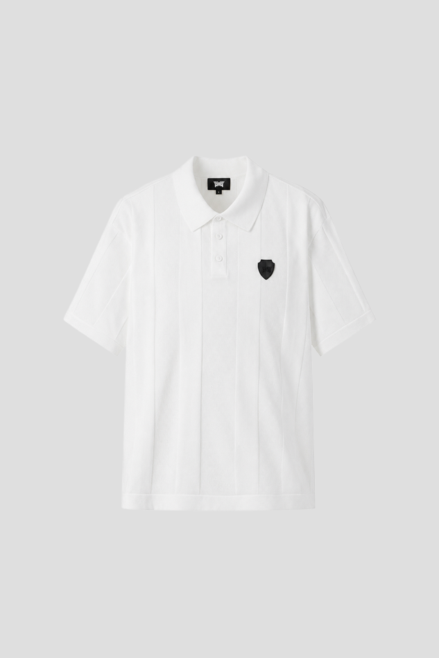26MEN SHORT SLEEVED SWEATER-WHITE
