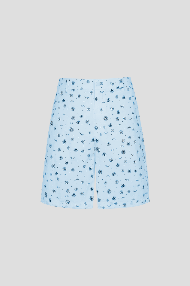 26SIDE SLIT SHORT MEN-BLUE