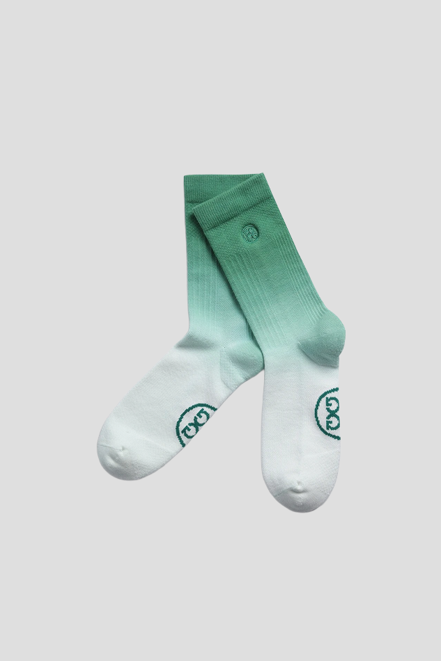 26GRIDIENT CREW SOCK MEN-GREEN