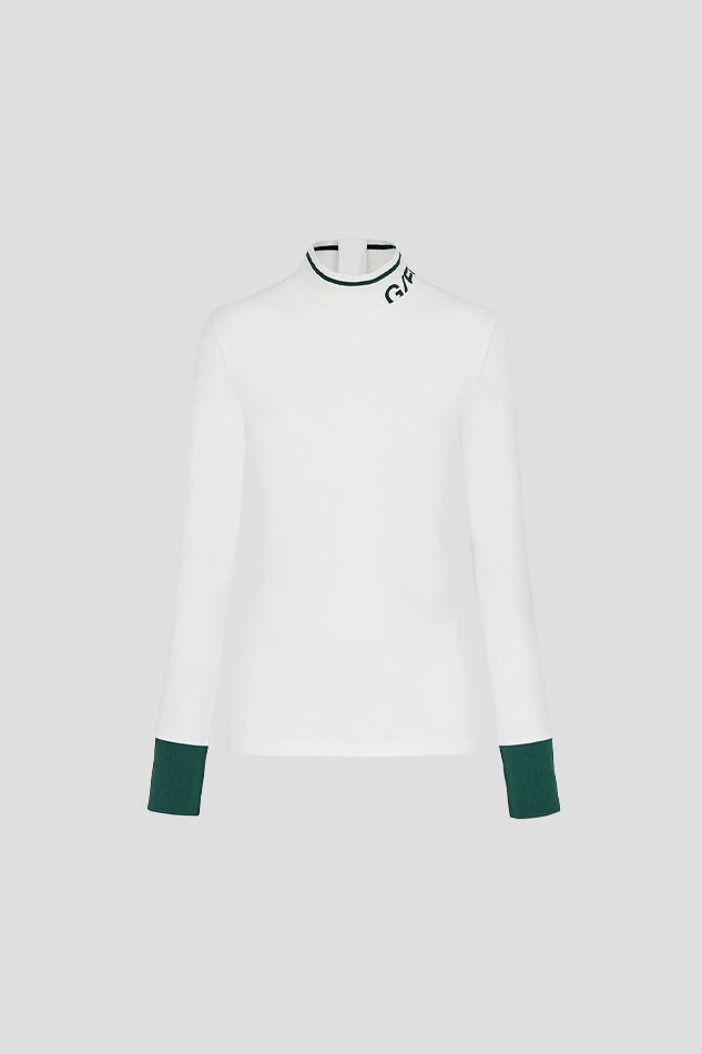 26HALF NECK BASE LAYER WOMEN-WHITE