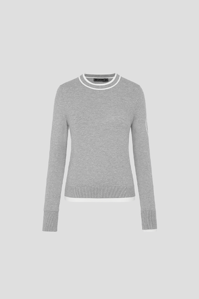 26ROUND PULLOVER WOMEN-GRAY
