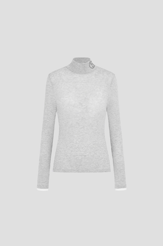 26HIGHNECK BASE LAYER WOMEN-GRAY