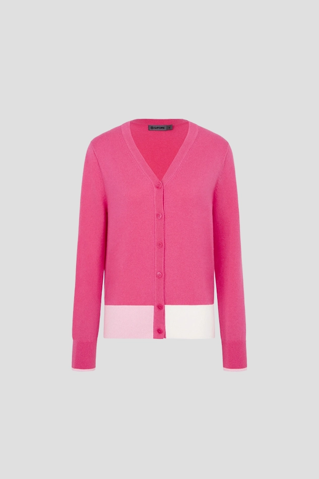 26CASHMERE CARDIGAN WOMEN-PINK