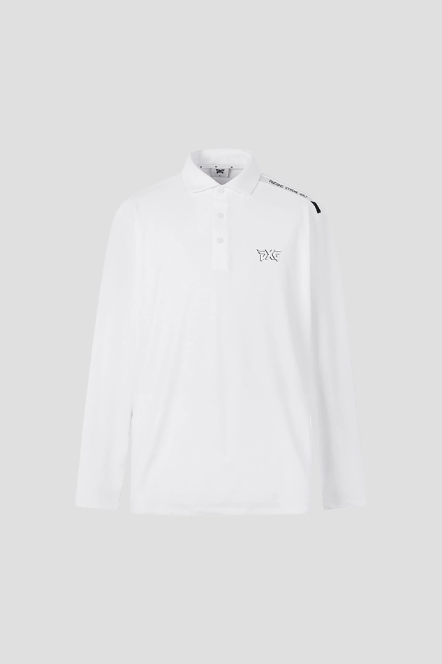 26MEN ESSENTIAL COLLAR LONG SLEEVE-WHITE