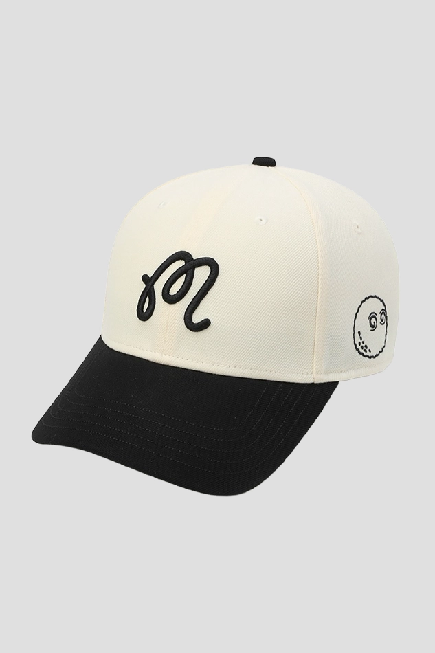 26M POINT COLOR BLOCK BALL CAP-BLACK
