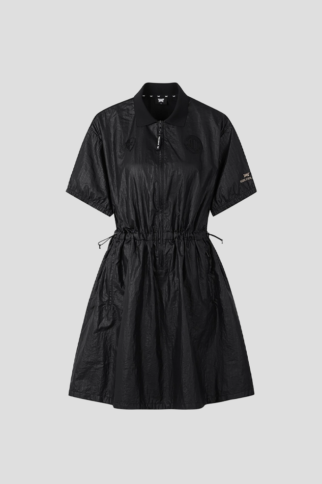 26WOMEN WOVEN ONEPIECE-BLACK