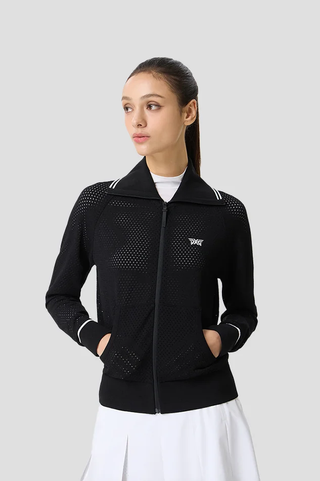 WOMENS SUMMER FULL ZIP-UP KNIT JACKET