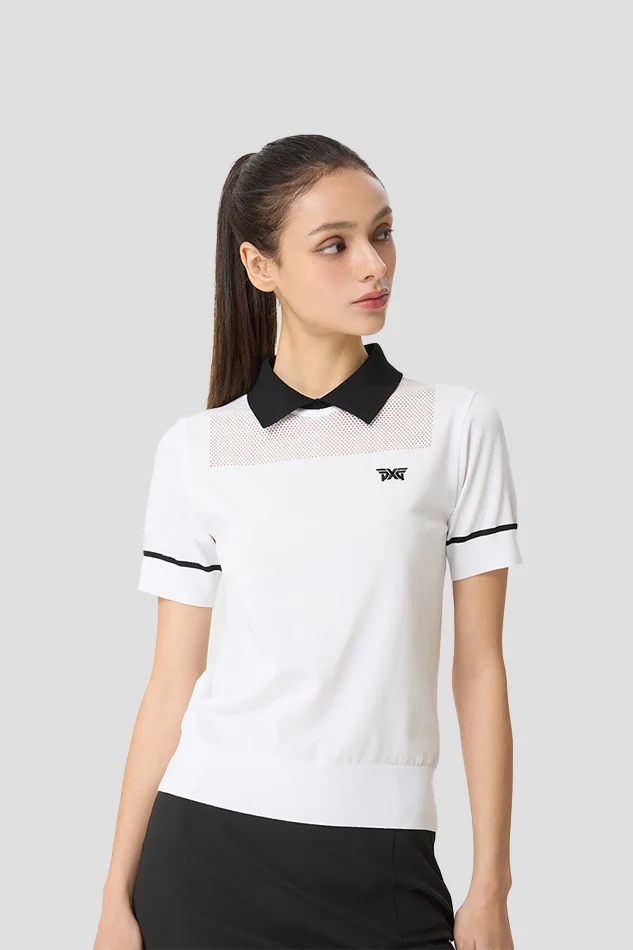 WOMENS SUMMER SEE-THROUGH SHORT SLEEVE KNIT