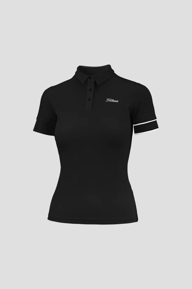 RIB SS POLO SHIRT W
